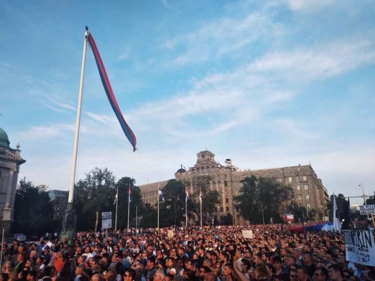 Deveti protest „Srbija protiv nasilja“ u Beogradu